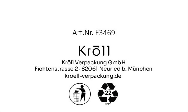 PPWR-konformes Impressum der Kröll Verpackung für Druck im Taschenboden