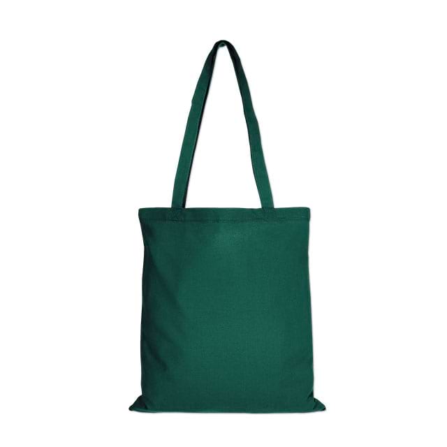 Baumwolltasche Texas Waldgrün mit langen Henkeln
