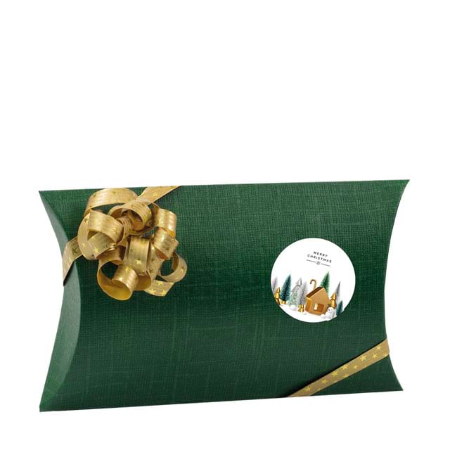 Dekobeispiel mit Kissenschachteln Seta Verde