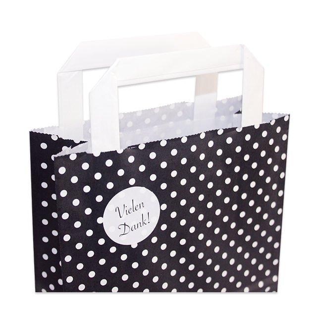 Dekobeispiel - Papiertasche Basic PünktchenAvana