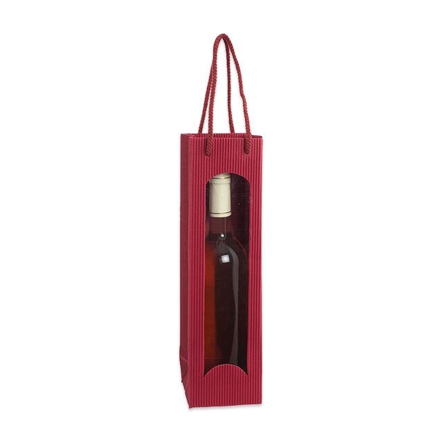 Flaschentaschen Welle Bordeaux, für 1 Flasche
