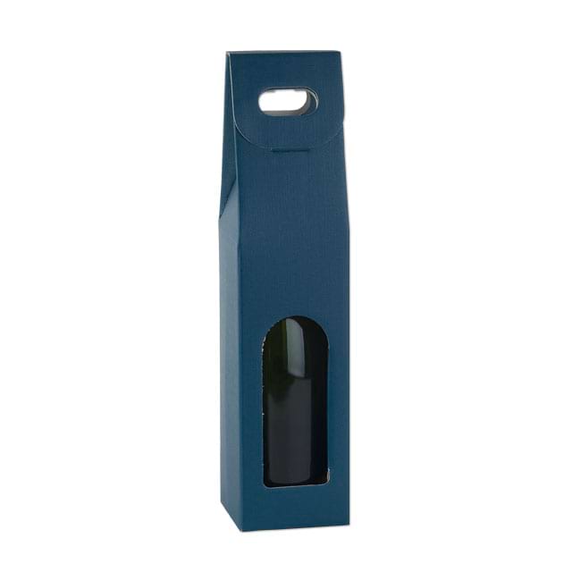Flaschentragekartons Fibra Blu, für 1 Flasche