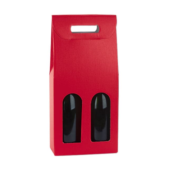 Flaschentragekartons Fibra Rosso, für 2 Flaschen