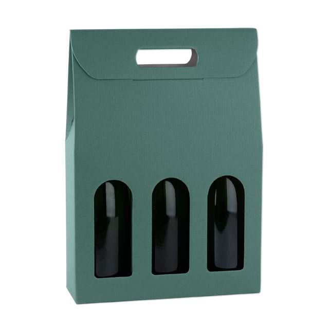 Flaschentragekartons Fibra Verde, für 3 Flaschen