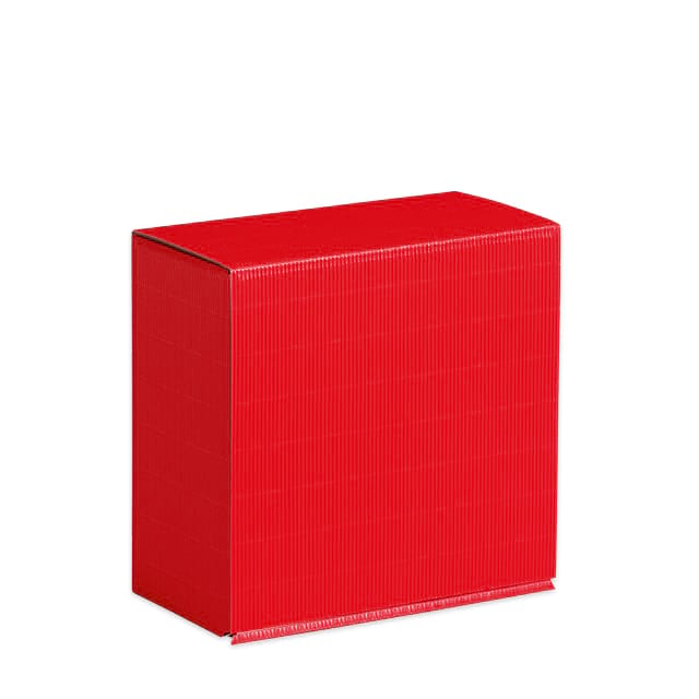 Geschenkbox Welle Rot - Format 200 x 200 x 100 mm