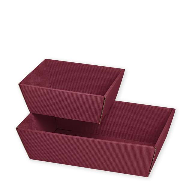 Geschenkschalen Welle Bordeaux