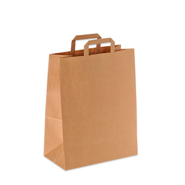 Papierhenkeltaschen Basic natur-braun_2