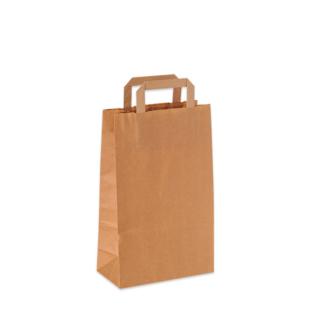 Papierhenkeltaschen Basic natur-braun_3