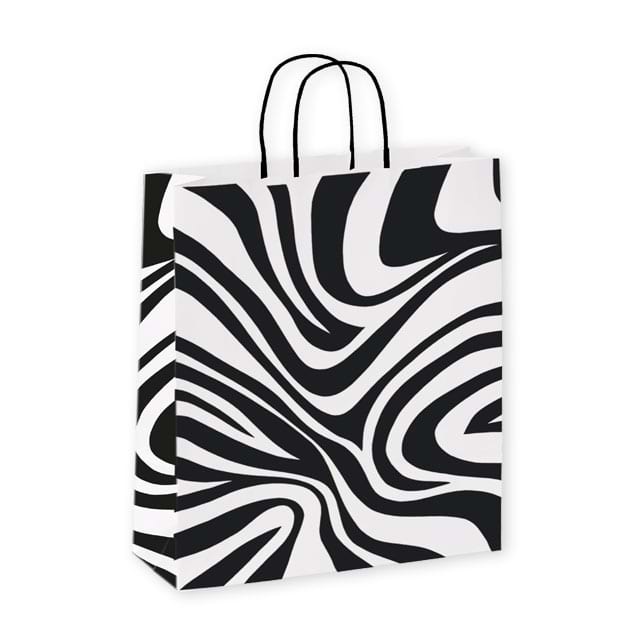 Torino Zebra Tragetasche im praktischen Querformat