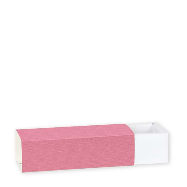 Pralinenschachteln Cassetto Quadretto Fibra Fuchsia, z.B. für ca. 4 Macarons