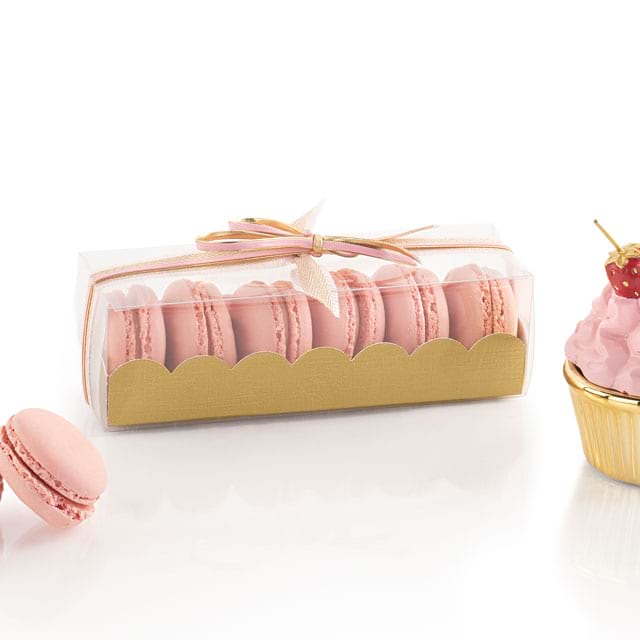 Astuccio Fibra Oro für Macarons - Dekobeispiel