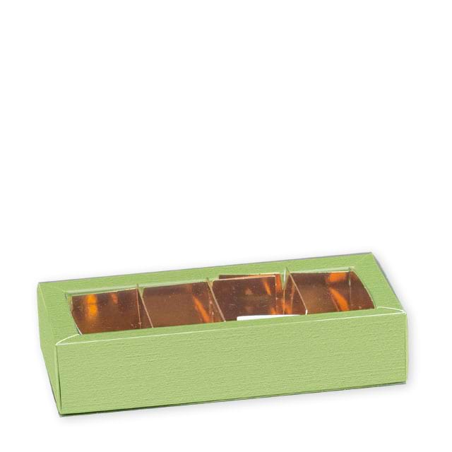 Pralinenschachteln Quadretto Fibra Verdino