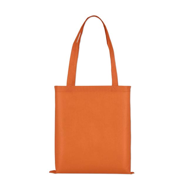 Stofftasche aus PP Non Woven Modell Montana Orange mit langen Henkeln