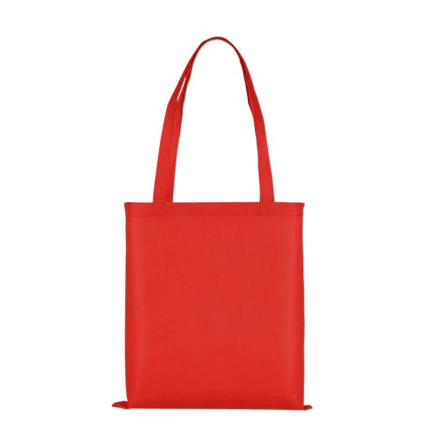 Stofftasche aus PP Non Woven Modell Montana Rot mit langen Henkeln
