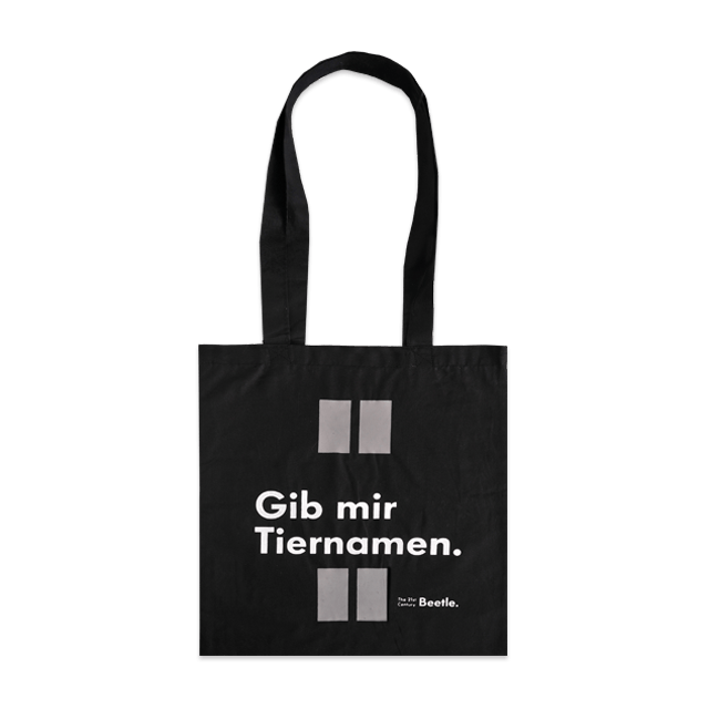 Hippe Baumwolltasche Texas für Autokonzerne: Schwarz, extra breit mit langen Henkeln