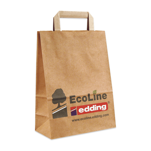 FSC®-zertifizierte Papiertasche Basic aus braunem nachhaltigem Kraftpapier