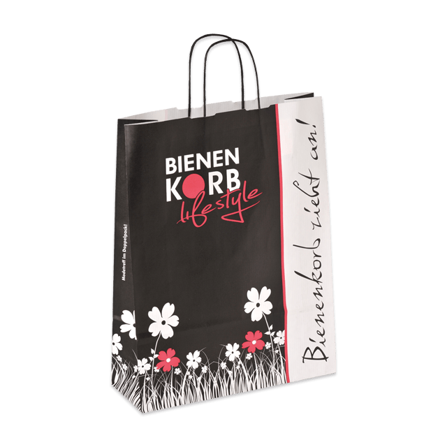 2-farbiger Flexodruck auf Papiertasche Torino – effizient & hochwertig 