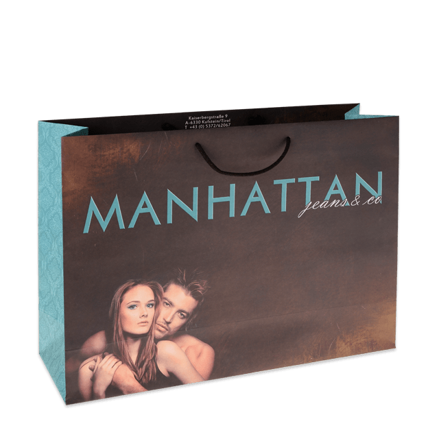 Nachhaltige Papiertasche Elegance für ein Modehaus