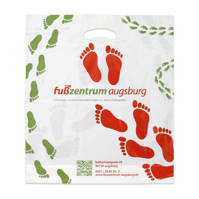 DKT Grifflochtasche für Orthopädiegeschäfte: Standard-Modell mit eingeklebter Blattverstärkung