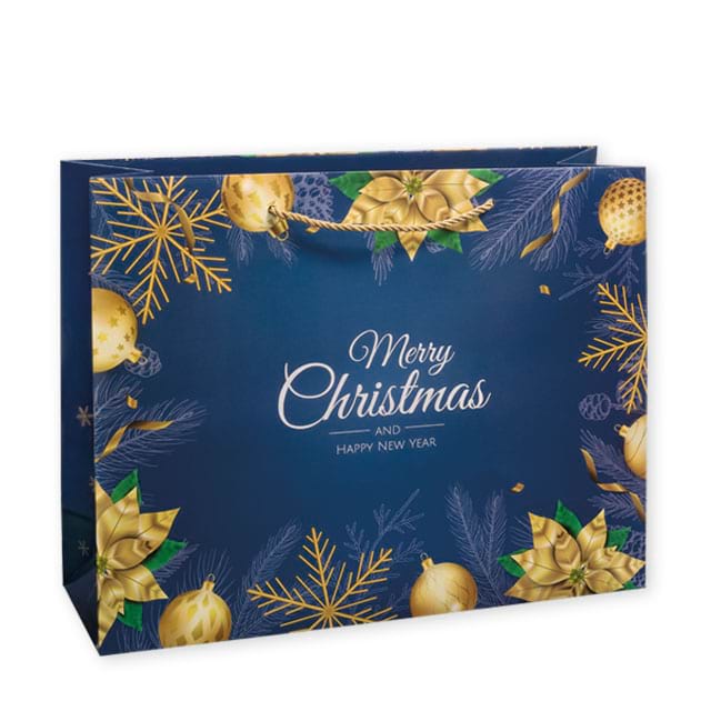 Exklusive Papiertasche Modell Elegance mit glänzender Laminierung und kurzen Kordeln in weiß. Ab 500 Stück mit Ihrem Logo!